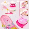 Silla de Baño para Bebé Kidstar Reclinable Rosada | Plegable y Segura