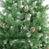 Árbol De Navidad 2,10 Pascua con Toques Blancos y Piñones -Base de Armado Fácil