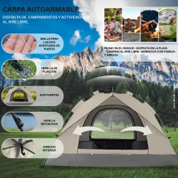 Carpa Iglú para 2 a 4 Personas | Ideal para Camping y Playa