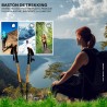 Bastón de Trekking Profesional Plegable | Aluminio Antishock y Empuñadura Ergonómica