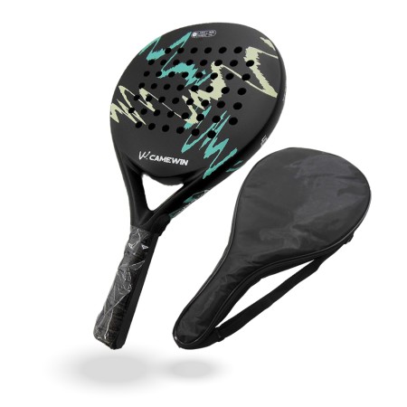 Pala de Padel Negra con Verde modelo 4018