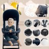 Coche de Paseo Plegable Kidstar | Ligero, Reclinable y Compacto
