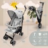 Coche de Paseo Plegable Kidstar | Ligero, Reclinable y Compacto