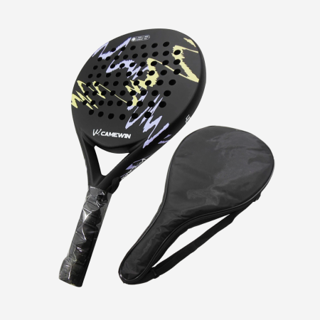 Pala de Padel 4018 Negra con Lila