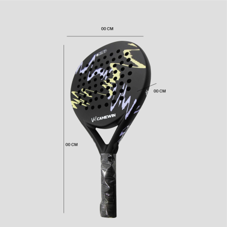 Pala de Padel 4018 Negra con Lila