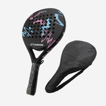 Pala de Padel 4018 Negra con Rosado