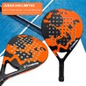 Pala de Padel Naranjo con Negro Modelo 4003