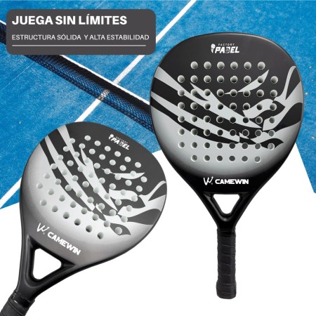 Pala de Padel Gris con Negro Modelo 4013