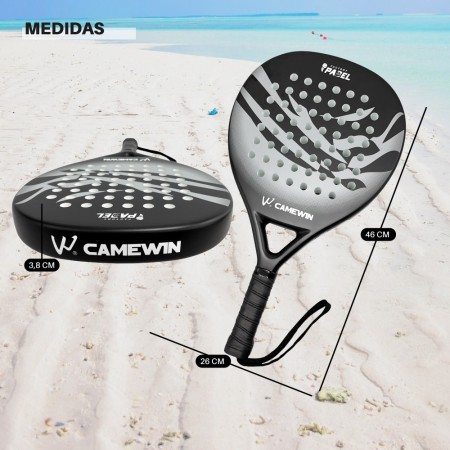 Pala de Padel Gris con Negro Modelo 4013