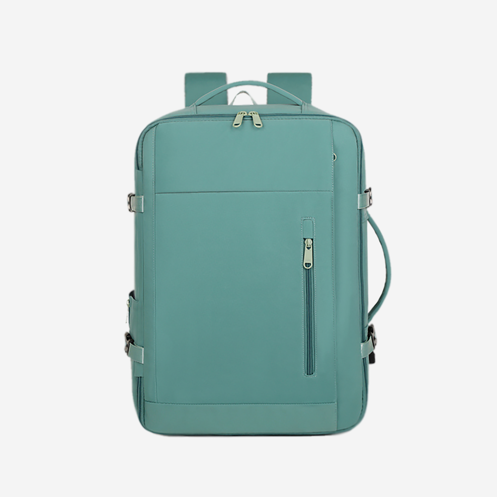 Mochila de Viaje Expandible con Compartimento para Zapatos Verde