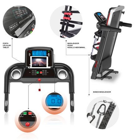 Trotadora con Masajeador TREADMILL T800MN