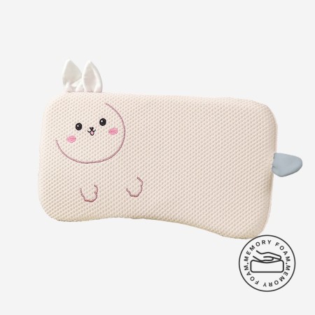 Almohada infantil ergonómica con diseño de animalito color beige