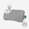 Almohada infantil ergonómica con diseño de animalito color gris