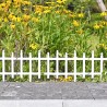 Reja Decorativa De Estacas Blancas Para Jardín - Estilo Clásico